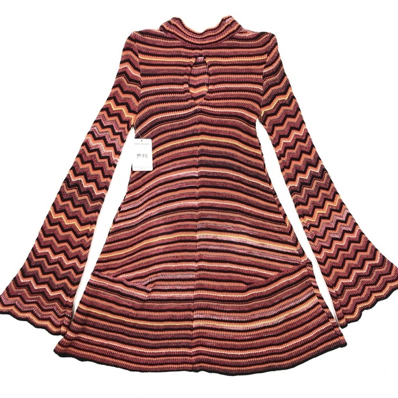 NWT Free People Bell Sleeve Sweater Dress Sz S - Picture 3 of 6